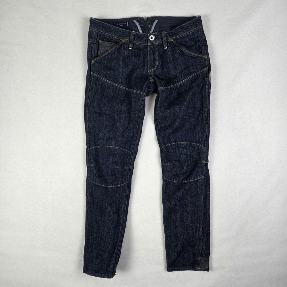 G-Star Raw 30 Year Heritage Tapered Womens 29x30 Blue Buckle Selvedge Rare 5620